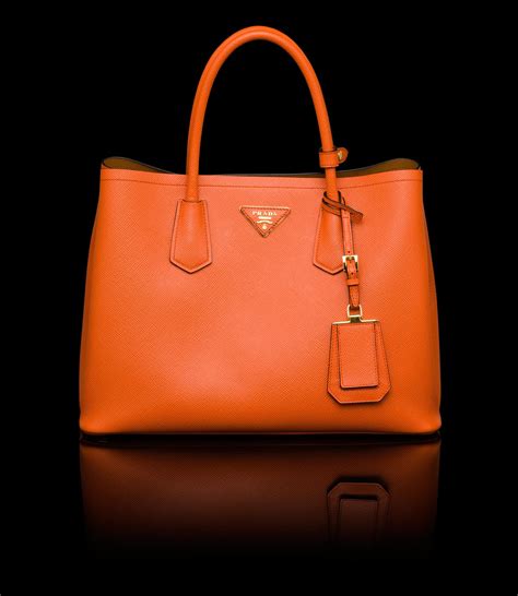 sac prada orange|Prada cahier bag.